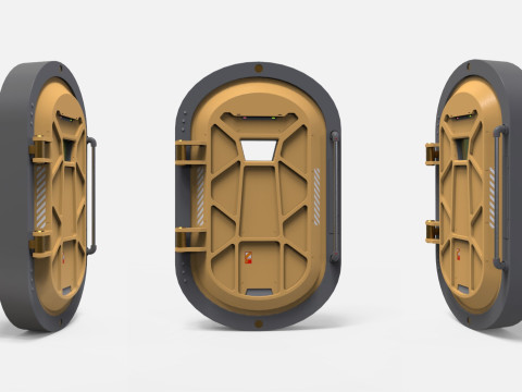 Sci-fi door collection 1 3D मॉडल
