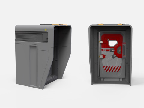 Sci-fi door collection 1 3D मॉडल