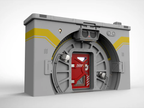 Sci-fi door collection 1 3D Model