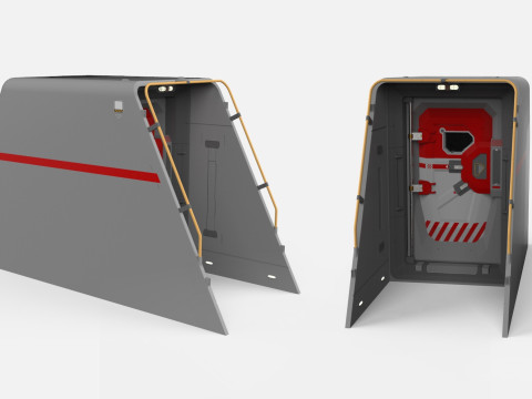 Sci-fi door collection 1 3D मॉडल