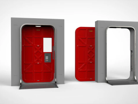 Sci-fi door collection 1 3D Model