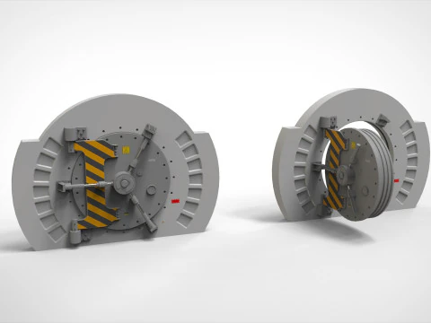 Sci-fi door collection 1 3D Model