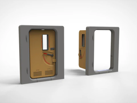 Sci-fi door collection 1 3D Model