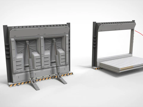 Sci-fi door collection 1 3D Model