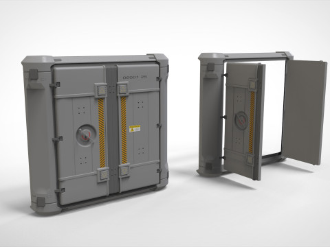 Sci-fi door collection 1 3D मॉडल