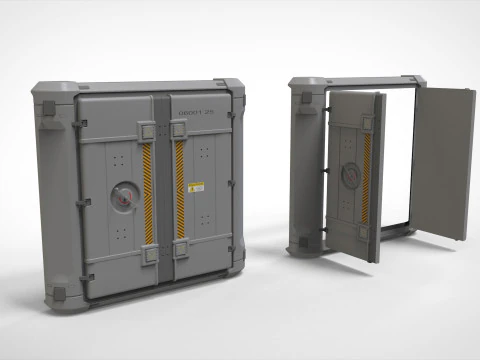 Sci-fi door collection 1 3D Model