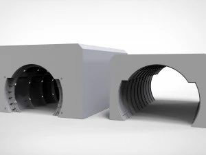 Sci-fi architecture elements collection 1 3D Model