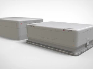 Sci-fi architecture elements collection 1 3D Model