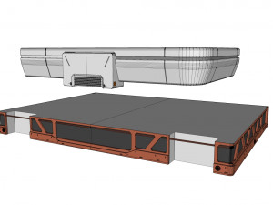 Sci-fi architecture elements collection 1 Modello 3D