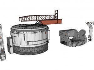 Sci-fi architecture elements collection 1 Modello 3D