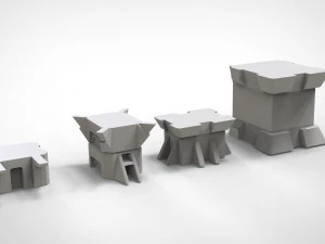 Bilimkurgu &ouml;ğeleri koleksiyonu 2 3D Model