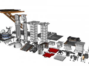 Bilimkurgu &ouml;ğeleri koleksiyonu 2 3D Model