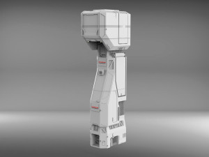 Sci-fi architecture elements collection 3 3D मॉडल