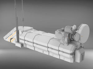 Sci-fi architecture elements collection 3 3D मॉडल