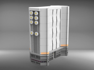 Sci-fi architecture elements collection 3 3D मॉडल