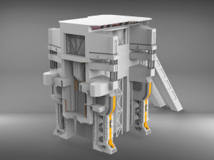 Sci-fi architecture elements collection 3 3D मॉडल