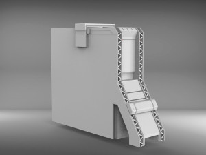 Sci-fi architecture elements collection 3 3D मॉडल