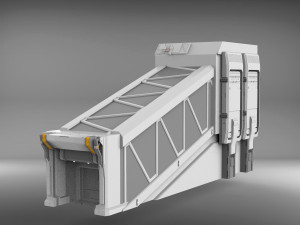 Sci-fi architecture elements collection 3 3D मॉडल