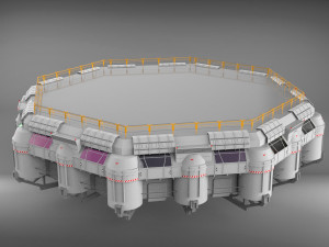 Sci-fi architecture elements collection 3 3D मॉडल