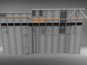 Sci-fi architecture elements collection 3 3D मॉडल