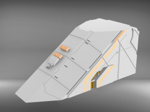 Sci-fi architecture elements collection 3 3D मॉडल