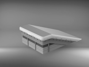 Sci-fi architecture elements collection 3 3D मॉडल