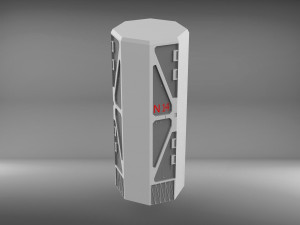 Sci-fi architecture elements collection 3 3D मॉडल