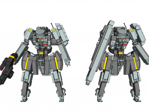 Lego robot lhb-zt-003 ontake 3D मॉडल
