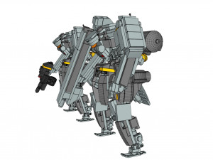 Lego robot lhb-zt-003 ontake 3D मॉडल