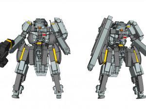 Lego robot lhb-zt-003 ontake 3D मॉडल