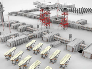 Sci fi outpost 3D Model