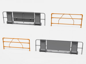 Sci-fi railing 3 3D मॉडल