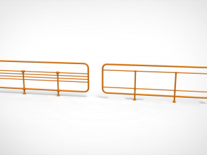Sci-fi railing 3 3D मॉडल