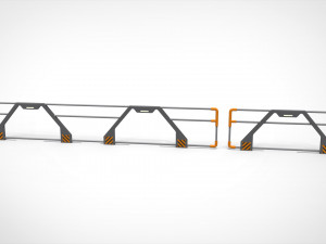 Sci-fi railing 3 3D मॉडल
