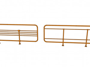 Sci-fi railing 3 3D मॉडल