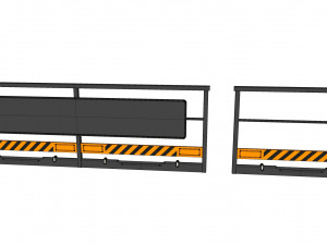 Sci-fi railing 3 3D मॉडल