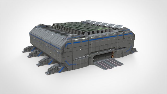 Sci-fi architecture 1 3D मॉडल .c4d .max .obj .3ds .fbx .stl .blend 