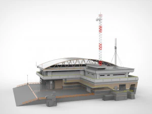 Sci-fi architecture 2 3D Model