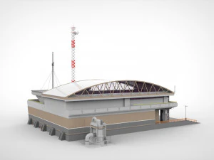Sci-fi architecture 2 3D Model