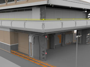 Sci-fi architecture 2 3D Model