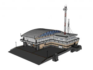 Sci-fi architecture 2 3D Model