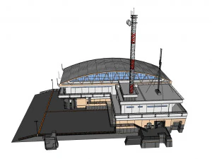 Sci-fi architecture 2 3D Model