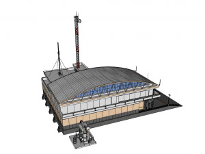 Sci-fi architecture 2 3D Model