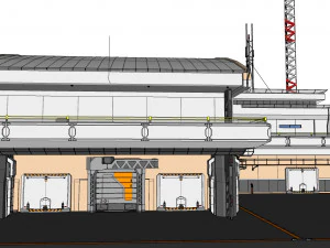 Sci-fi architecture 2 3D Model