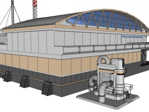 Sci-fi architecture 2 3D Model