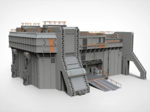 Sci-fi architecture 5 3D Model