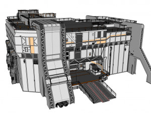 Sci-fi architecture 5 3D मॉडल