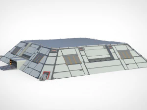Sci-fi hangar 3D Model