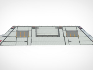 Sci-fi hangar 3D मॉडल