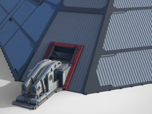 Sci-fi hangar 3D Model